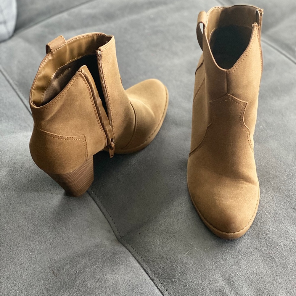 Taupe booties
